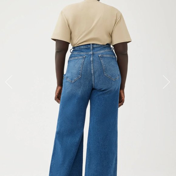 NWT Warp & Weft NCE Wide Leg Jeans in Cotta Size 16 - Picture 3 of 3